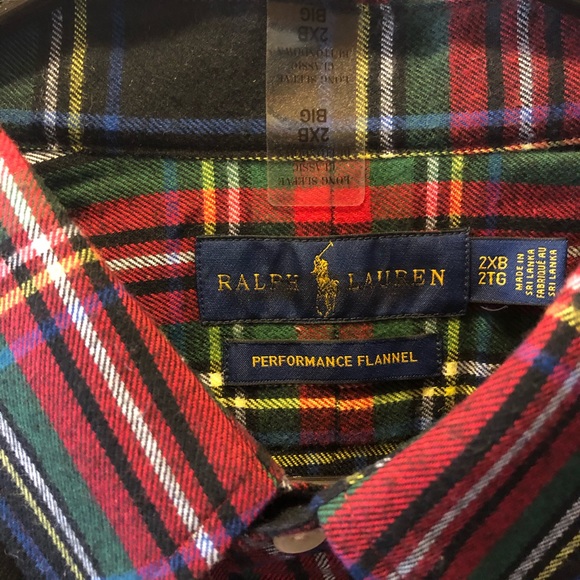 Polo by Ralph Lauren Performance Flannel Shirt NWOT - Picture 2 of 5